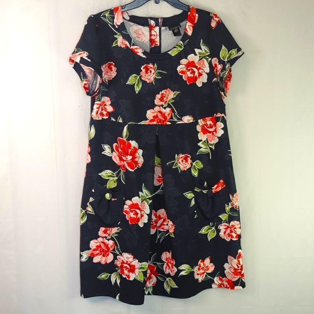 Enfocus women short sleeve floral print dress size 16W  EUC